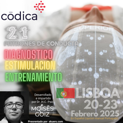 Reserva Curso de CODICA (Neuropsicología Biomagnetica) por Moises Goiz Martinez, Lisboa Portugal Feb 2025